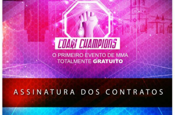 ATLETAS DO  COARI CHAMPIONS ASSINAM CONTRATO NESTA MANHÃ