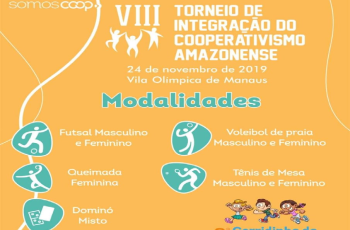 VIII Torneio de integração do cooperativismo Amazonense, acontece neste domingo dia 24 na vila Olímpica de Manaus