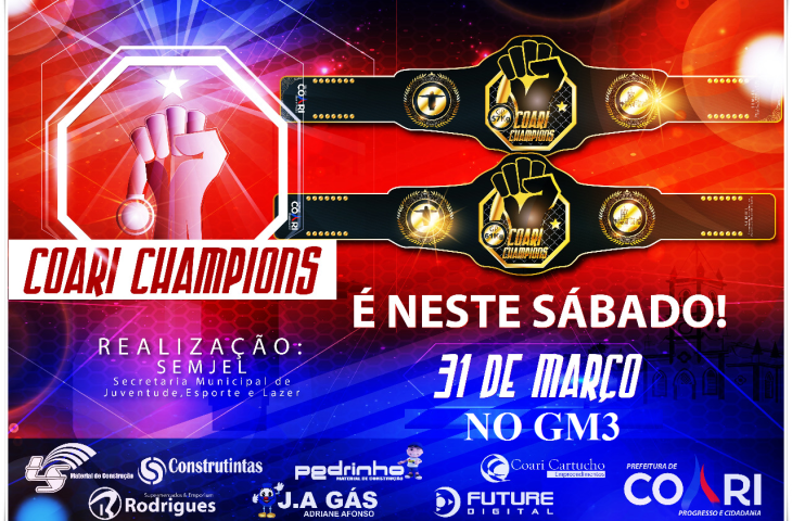 DEFINIDA AS PRIMEIRAS PELEJAS DO GP 57KG E 61KG DO COARI CHAMPIONS DEFINIDA AS PRIMEIRAS PELEJAS DO GP 57KG E 61KG DO COARI CHAMPIONS