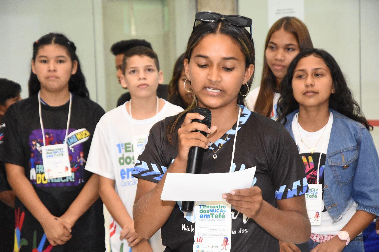 Adolescentes do Solimões participam do 1º Encontro dos NUCAs em Tefé